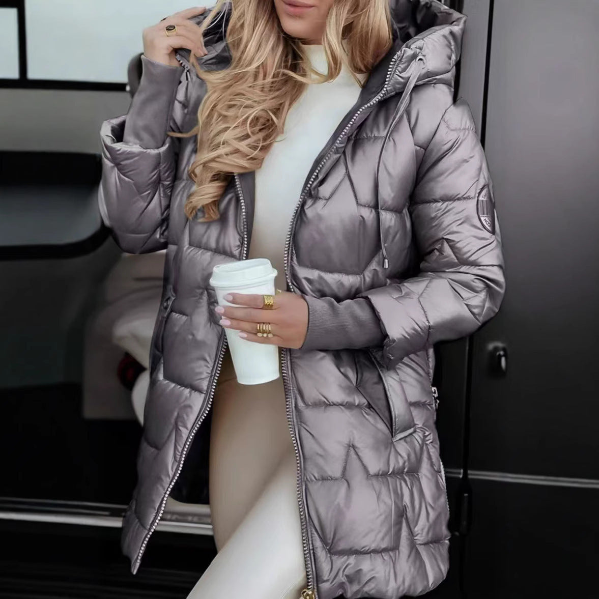 Olivia | Doudoune Hivernale Gris