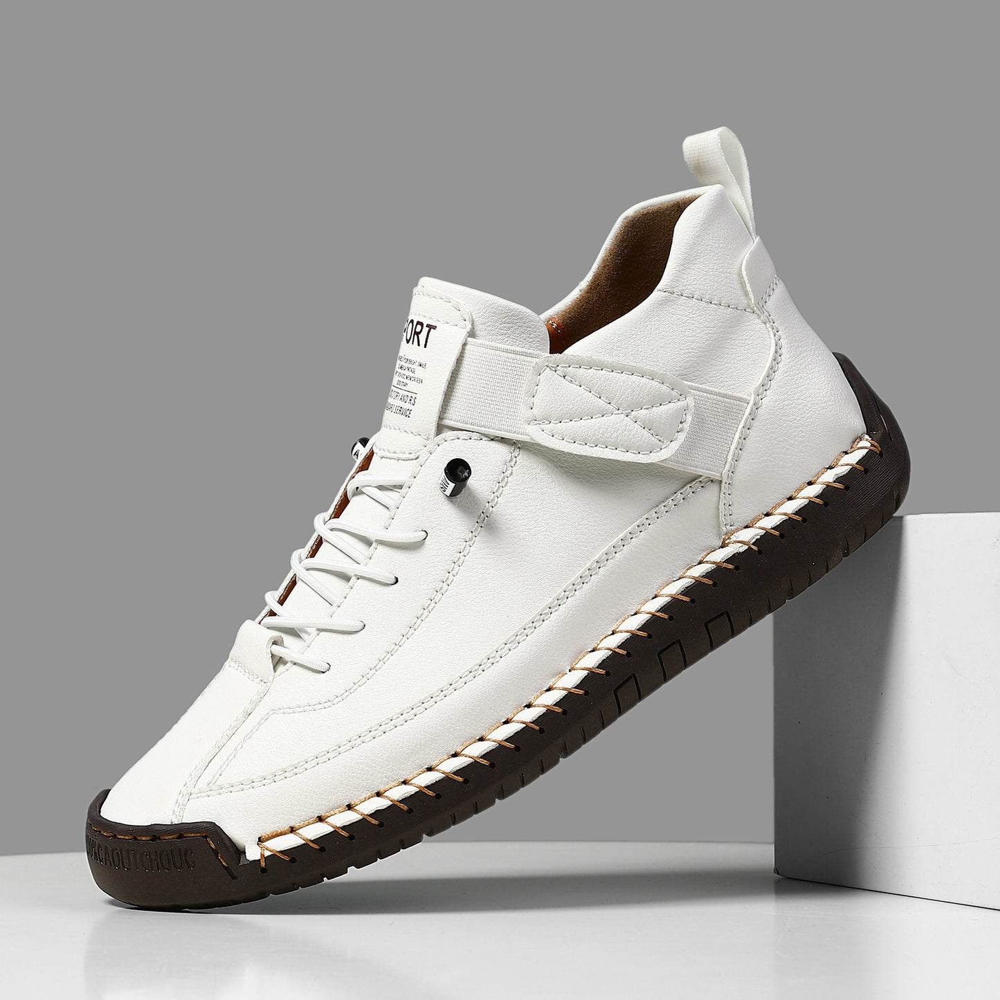 Lina™ | BASKETS CONFORT ORTHOPÉDIQUE BEIGE Blanc