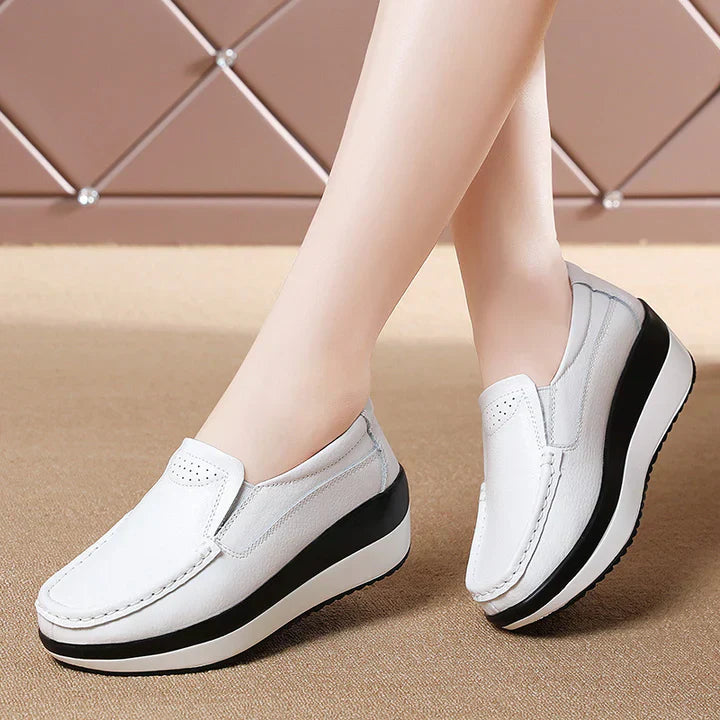 Mocassins Stylishly orthopédiques Blanc