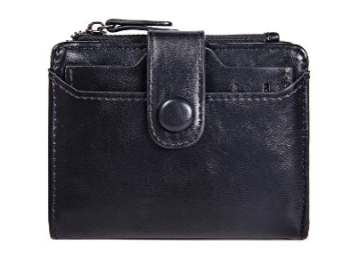 Portefeuille Casual en PU Noir
