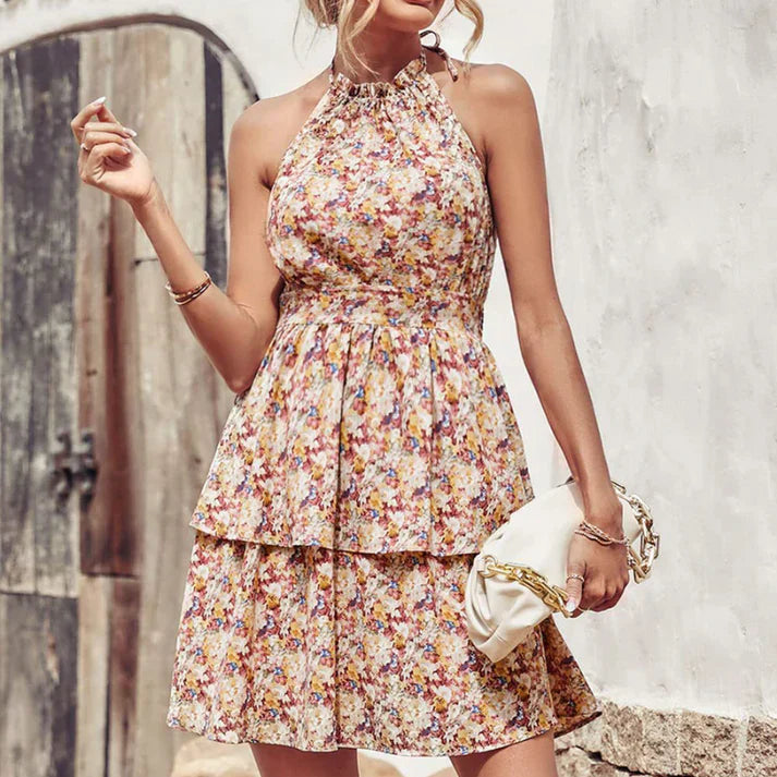 Robe Dos Nu vivatelle Sorties Bohèmes Rose