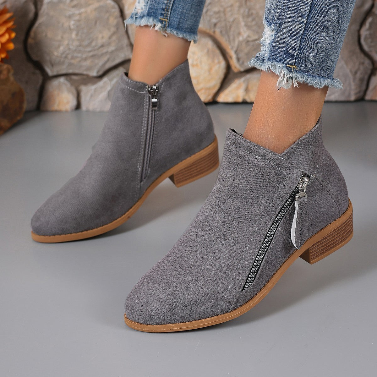 Deniz® | Bottines Orthopédiques en Cuir de Confort Élégant