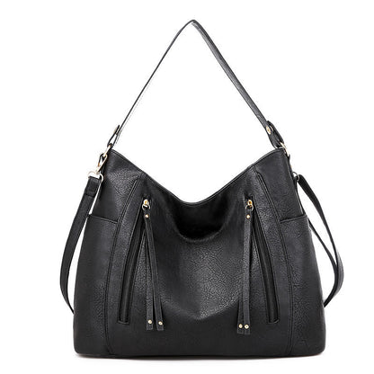 Géorgie | Sac en cuir vintage élégant Noir