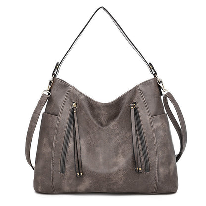 Géorgie | Sac en cuir vintage élégant Gris clair