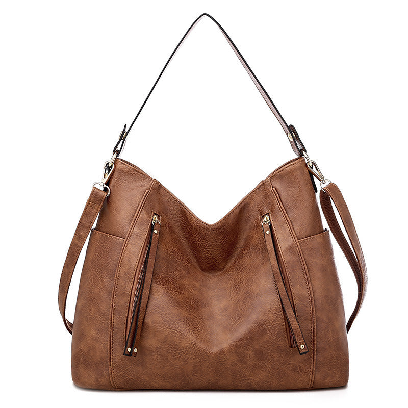 Géorgie | Sac en cuir vintage élégant Marron