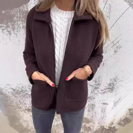 Manteau Stylishly - Style et Confort pour l'Hiver Marron