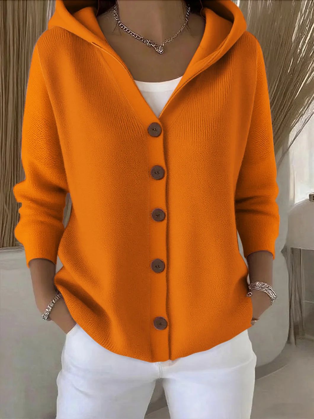 Lumia™ | cardigan à Capuche Boutonné pour Femme
