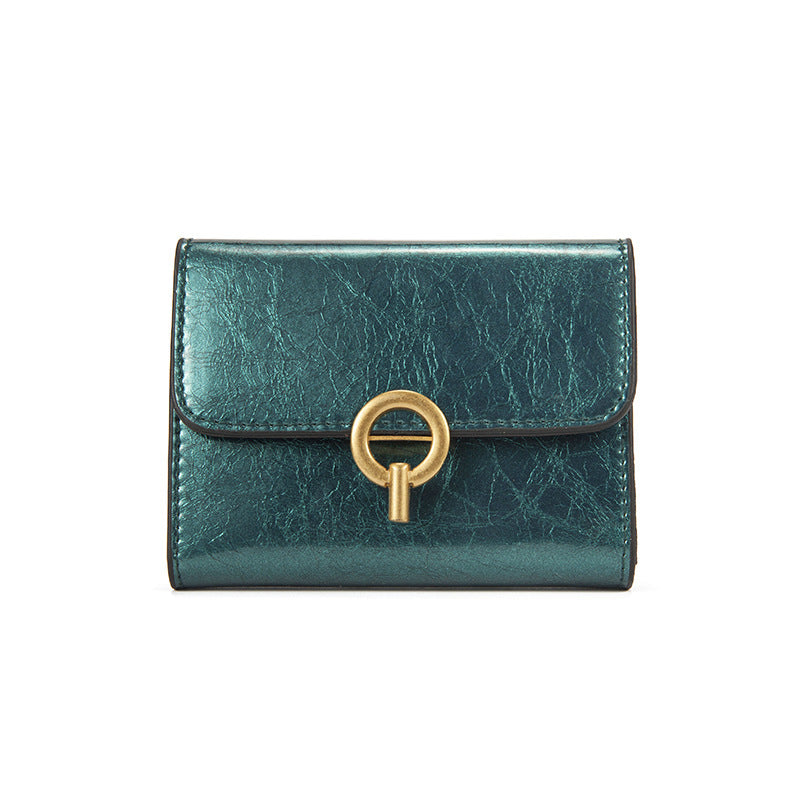 Porte-cartes en Cuir bleu