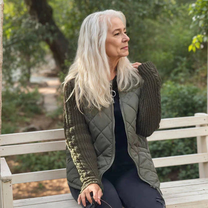 VesteCozy™ Calysta – Le Confort Élégant Vert Armée