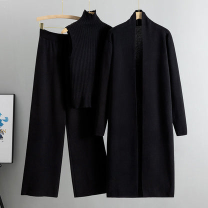 Ensemble vivatelle Tricot 3 Pièces Femme Noir Taille unique