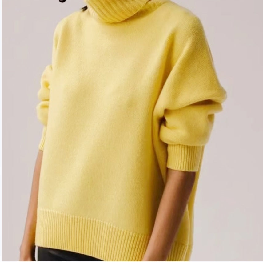 Valor|Pull à col roulé Jaune