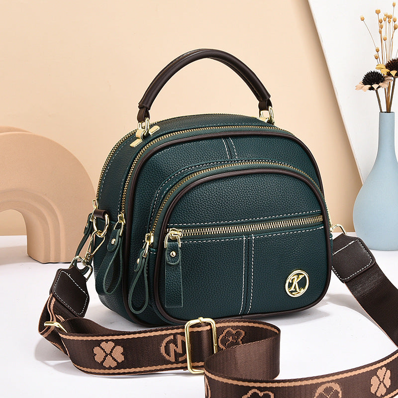 Livora|Sac Bandoulière Polyvalent Vert Sombre