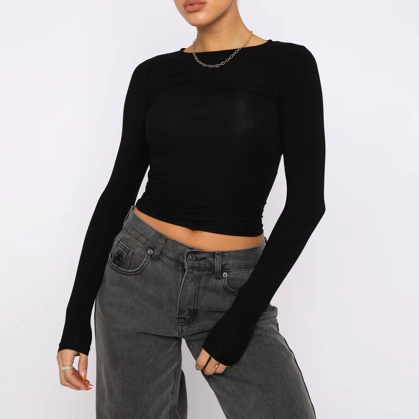 Pull Slim vivatelle Sorties Modernes Noir