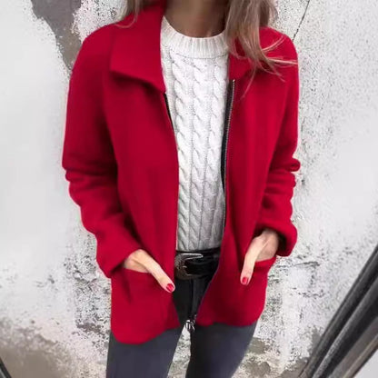 Manteau Stylishly - Style et Confort pour l'Hiver Rouge