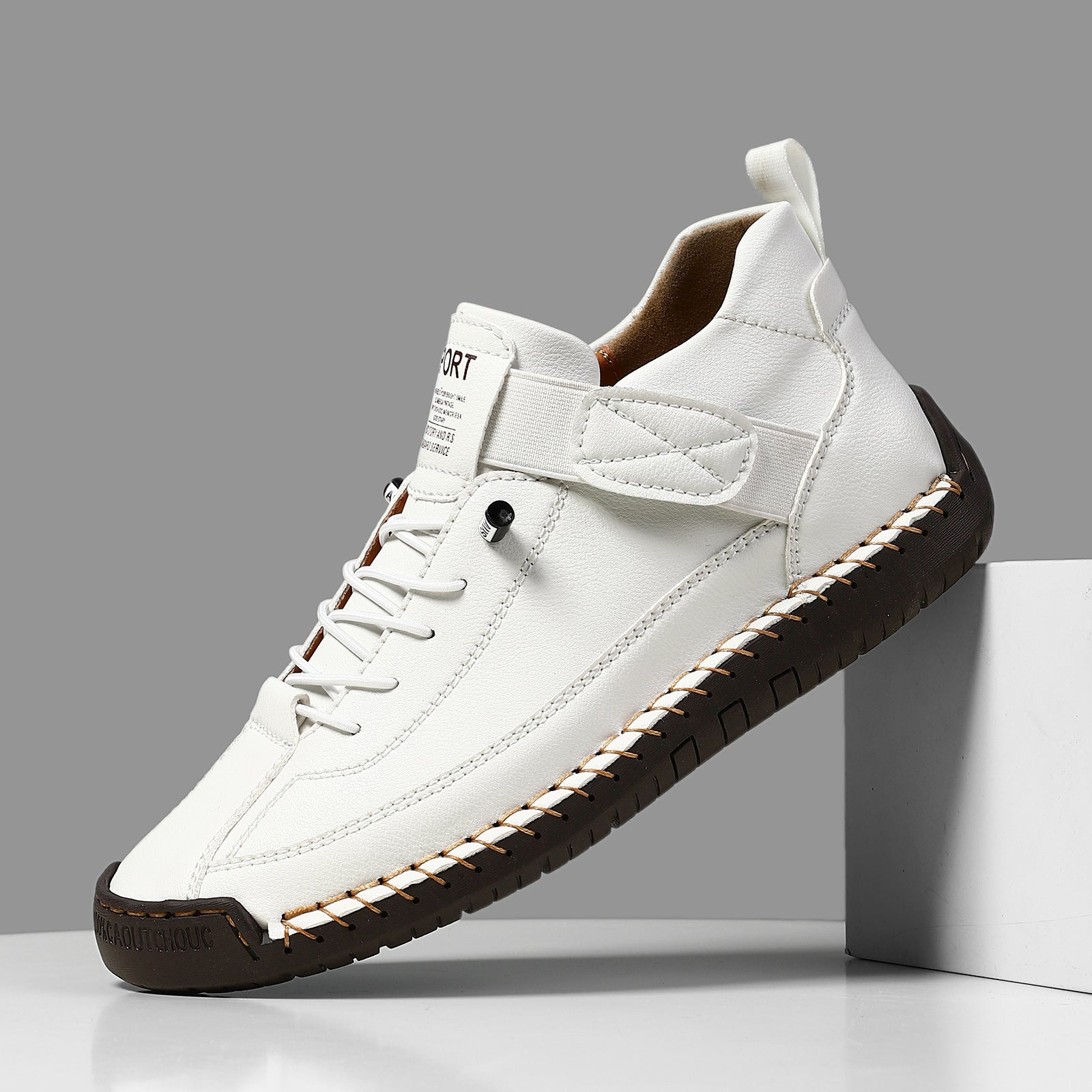 Lina™ | BASKETS CONFORT ORTHOPÉDIQUE BEIGE Blanc