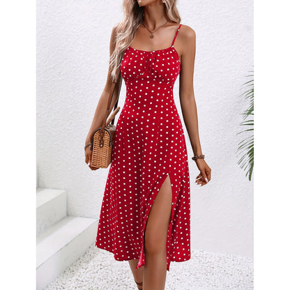 Robe Pois vivatelle Rouge