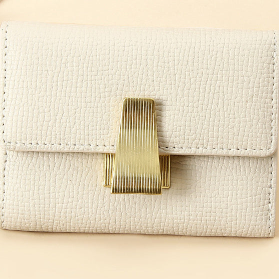 Lile - Portefeuille élégant et multifonctionnel Beige