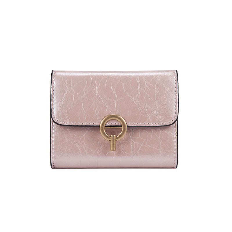 Porte-cartes en Cuir rose
