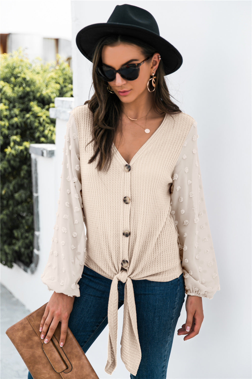 Pull Tricoté vivatelle Sorties Distinguées Abricot