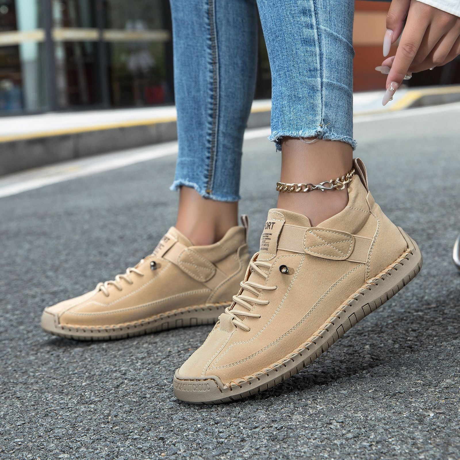Lina™ | BASKETS CONFORT ORTHOPÉDIQUE BEIGE