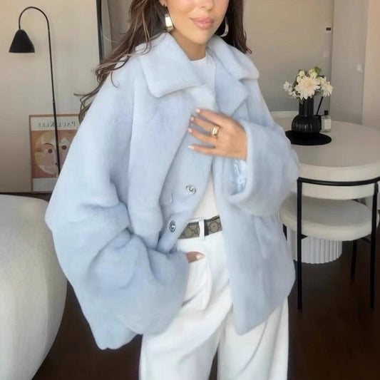 Christina｜Veste Hivernale Bleu ciel