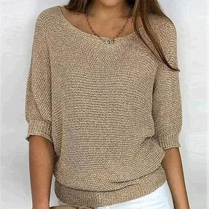 Carola｜Pull en maille Beige