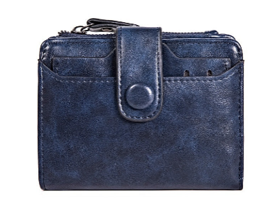 Portefeuille Casual en PU Bleu Marine