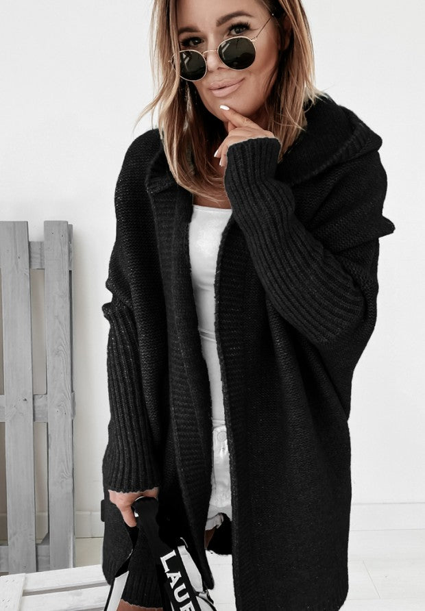 Mila|Cardigan Tricoté Confortable Noir