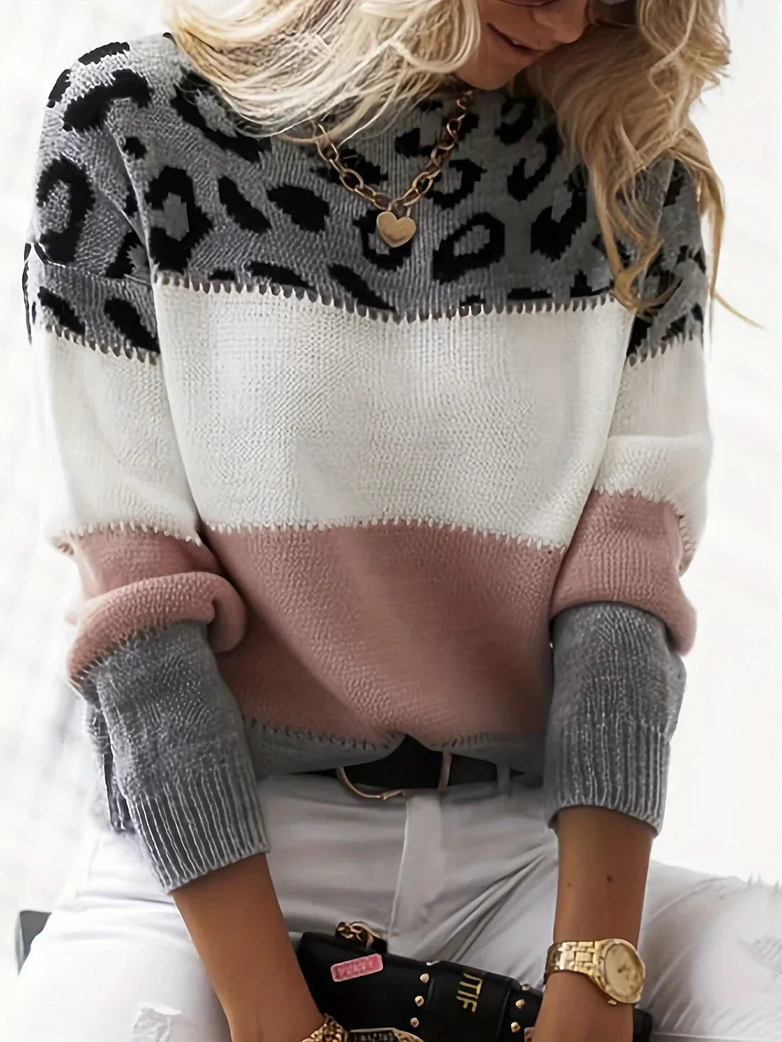 Alin|Pull Élégant & Confortable Rose