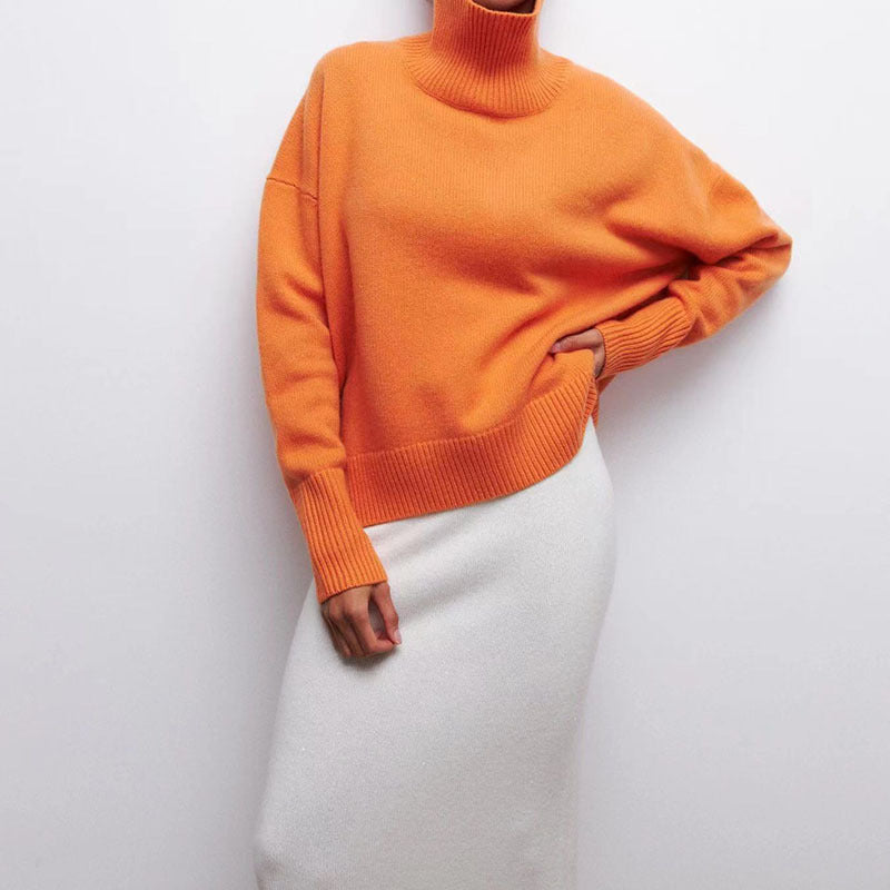 Valor|Pull à col roulé Orange