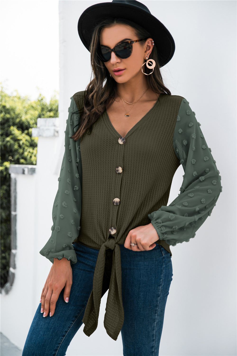 Pull Tricoté vivatelle Sorties Distinguées Vert