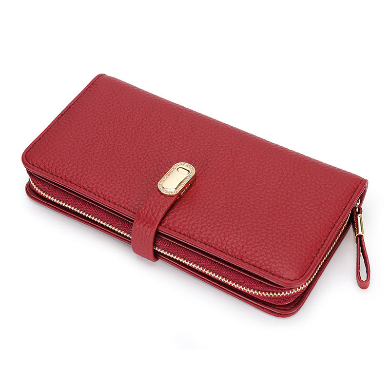 Lumin | Portefeuille de Mode Vin Rouge
