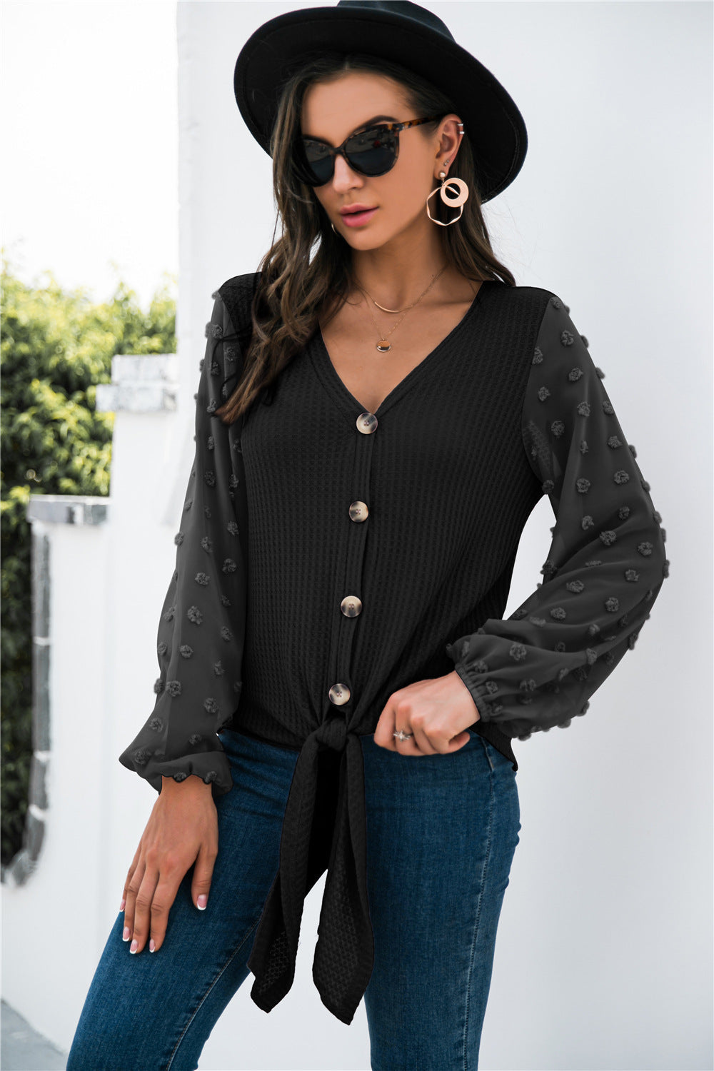 Pull Tricoté vivatelle Sorties Distinguées Noir