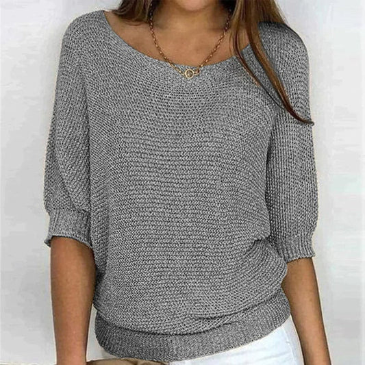 Carola｜Pull en maille Gris