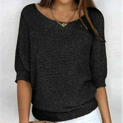 Carola｜Pull en maille Noir