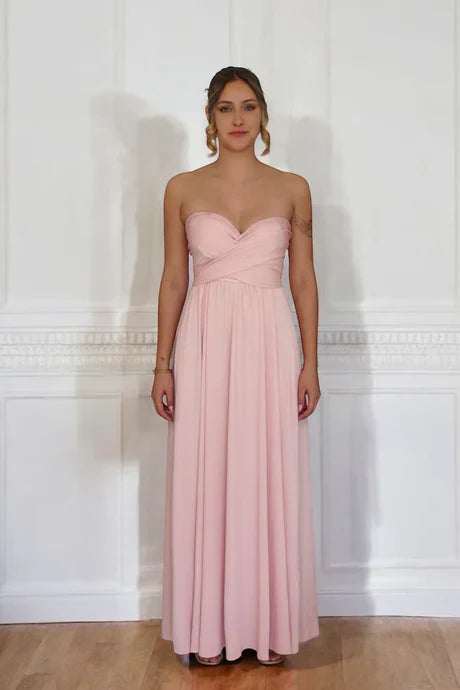 SERENA | Robe Élégante & Chic - MULTIPOSITION Rose